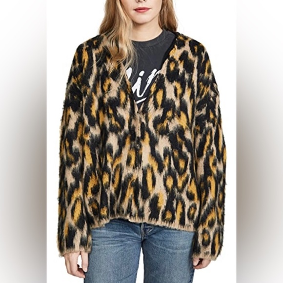 Scotch & Soda Sweaters - Scotch & Soda oversized leopard print cardigan
